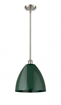Plymouth - 1 Light - 12 inch - Brushed Satin Nickel - Pendant (3442|516-1S-SN-MBD-12-GR-LED)