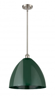 Plymouth - 1 Light - 16 inch - Brushed Satin Nickel - Pendant (3442|516-1S-SN-MBD-16-GR-LED)