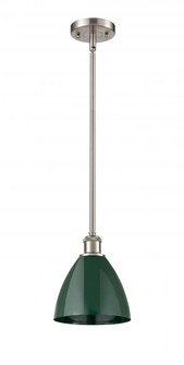 Plymouth - 1 Light - 8 inch - Brushed Satin Nickel - Pendant (3442|516-1S-SN-MBD-75-GR)