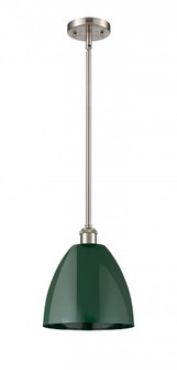 Plymouth - 1 Light - 9 inch - Brushed Satin Nickel - Pendant (3442|516-1S-SN-MBD-9-GR-LED)