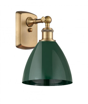 Plymouth - 1 Light - 8 inch - Brushed Brass - Sconce (3442|516-1W-BB-MBD-75-GR)