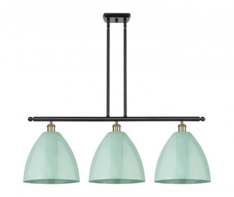 Plymouth - 3 Light - 39 inch - Black Antique Brass - Stem hung - Island Light (3442|516-3I-BAB-MBD-12-SF)