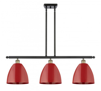 Plymouth - 3 Light - 36 inch - Black Antique Brass - Stem hung - Island Light (3442|516-3I-BAB-MBD-9-RD)