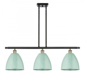 Plymouth - 3 Light - 36 inch - Black Antique Brass - Stem hung - Island Light (3442|516-3I-BAB-MBD-9-SF)
