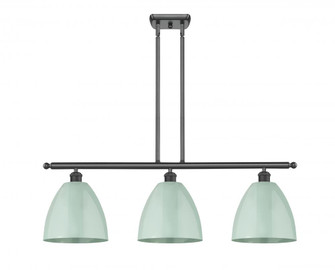Plymouth - 3 Light - 36 inch - Matte Black - Stem hung - Island Light (3442|516-3I-BK-MBD-9-SF)