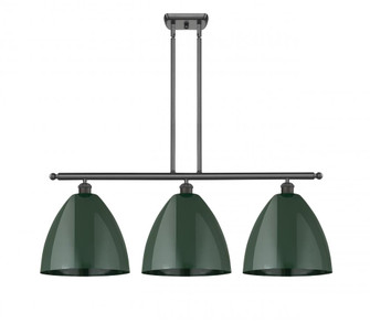 Plymouth - 3 Light - 39 inch - Oil Rubbed Bronze - Stem hung - Island Light (3442|516-3I-OB-MBD-12-GR)