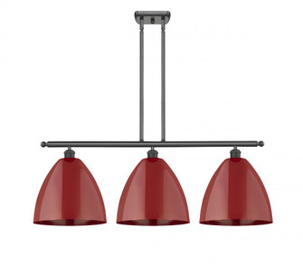 Plymouth - 3 Light - 39 inch - Oil Rubbed Bronze - Stem hung - Island Light (3442|516-3I-OB-MBD-12-RD-LED)