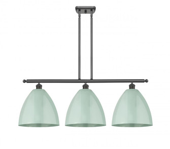 Plymouth - 3 Light - 39 inch - Oil Rubbed Bronze - Stem hung - Island Light (3442|516-3I-OB-MBD-12-SF-LED)