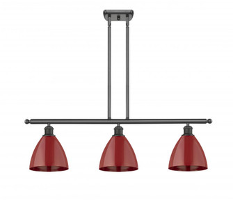 Plymouth - 3 Light - 36 inch - Oil Rubbed Bronze - Stem hung - Island Light (3442|516-3I-OB-MBD-75-RD)