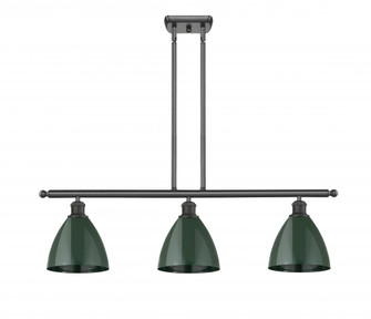 Plymouth - 3 Light - 36 inch - Oil Rubbed Bronze - Stem hung - Island Light (3442|516-3I-OB-MBD-75-GR-LED)