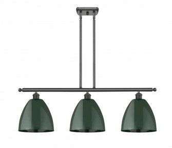 Plymouth - 3 Light - 36 inch - Oil Rubbed Bronze - Stem hung - Island Light (3442|516-3I-OB-MBD-9-GR-LED)