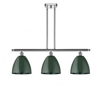 Plymouth - 3 Light - 36 inch - Polished Chrome - Stem hung - Island Light (3442|516-3I-PC-MBD-9-GR)