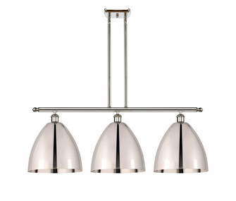 Bristol - 3 Light - 39 inch - Polished Nickel - Cord hung - Island Light (3442|516-3I-PN-MBD-12-PN-LED)