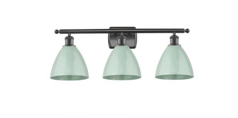 Plymouth - 3 Light - 28 inch - Oil Rubbed Bronze - Bath Vanity Light (3442|516-3W-OB-MBD-75-SF)