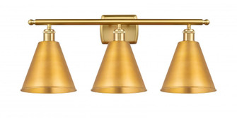 Berkshire - 3 Light - 28 inch - Satin Gold - Bath Vanity Light (3442|516-3W-SG-MBC-8-SG)