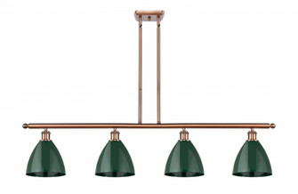 Plymouth - 4 Light - 48 inch - Antique Copper - Stem hung - Island Light (3442|516-4I-AC-MBD-75-GR)