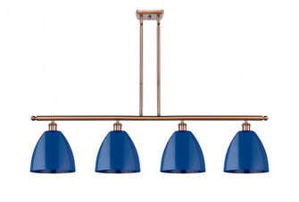 Plymouth - 4 Light - 48 inch - Antique Copper - Stem hung - Island Light (3442|516-4I-AC-MBD-9-BL-LED)