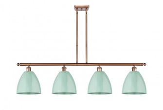 Plymouth - 4 Light - 48 inch - Antique Copper - Stem hung - Island Light (3442|516-4I-AC-MBD-9-SF-LED)
