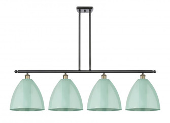 Plymouth - 4 Light - 50 inch - Black Antique Brass - Stem hung - Island Light (3442|516-4I-BAB-MBD-12-SF-LED)