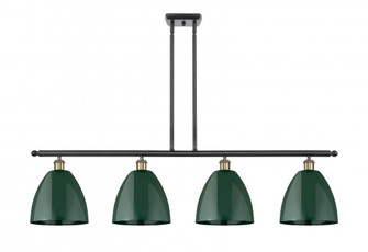 Plymouth - 4 Light - 48 inch - Black Antique Brass - Stem hung - Island Light (3442|516-4I-BAB-MBD-9-GR-LED)