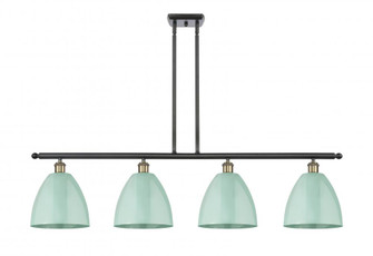 Plymouth - 4 Light - 48 inch - Black Antique Brass - Stem hung - Island Light (3442|516-4I-BAB-MBD-9-SF)