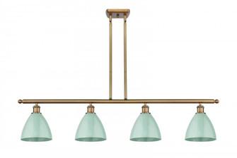 Plymouth - 4 Light - 48 inch - Brushed Brass - Stem hung - Island Light (3442|516-4I-BB-MBD-75-SF)