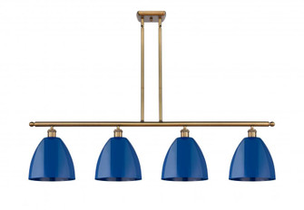 Plymouth - 4 Light - 48 inch - Brushed Brass - Stem hung - Island Light (3442|516-4I-BB-MBD-9-BL)
