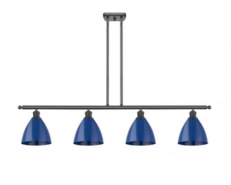 Plymouth - 4 Light - 48 inch - Matte Black - Stem hung - Island Light (3442|516-4I-BK-MBD-75-BL)