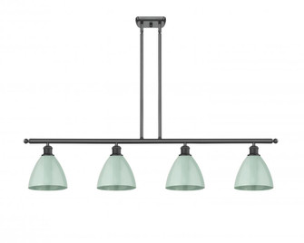 Plymouth - 4 Light - 48 inch - Matte Black - Stem hung - Island Light (3442|516-4I-BK-MBD-75-SF-LED)