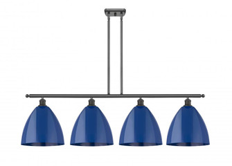 Plymouth - 4 Light - 50 inch - Oil Rubbed Bronze - Stem hung - Island Light (3442|516-4I-OB-MBD-12-BL-LED)