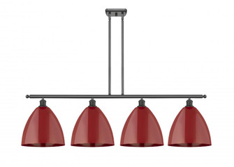 Plymouth - 4 Light - 50 inch - Oil Rubbed Bronze - Stem hung - Island Light (3442|516-4I-OB-MBD-12-RD-LED)