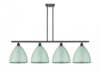 Plymouth - 4 Light - 50 inch - Oil Rubbed Bronze - Stem hung - Island Light (3442|516-4I-OB-MBD-12-SF-LED)