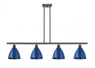 Plymouth - 4 Light - 48 inch - Oil Rubbed Bronze - Stem hung - Island Light (3442|516-4I-OB-MBD-75-BL-LED)