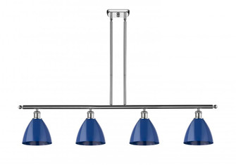 Plymouth - 4 Light - 48 inch - Polished Chrome - Stem hung - Island Light (3442|516-4I-PC-MBD-75-BL-LED)