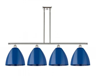 Plymouth - 4 Light - 50 inch - Polished Nickel - Stem hung - Island Light (3442|516-4I-PN-MBD-12-BL)
