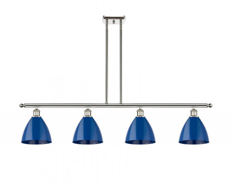 Plymouth - 4 Light - 48 inch - Polished Nickel - Stem hung - Island Light (3442|516-4I-PN-MBD-75-BL-LED)