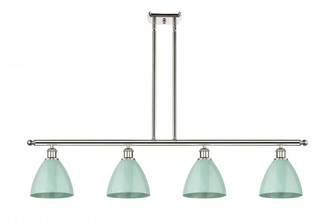 Plymouth - 4 Light - 48 inch - Polished Nickel - Stem hung - Island Light (3442|516-4I-PN-MBD-75-SF)