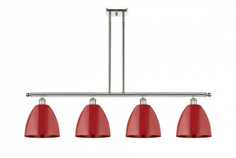 Plymouth - 4 Light - 48 inch - Polished Nickel - Stem hung - Island Light (3442|516-4I-PN-MBD-9-RD)