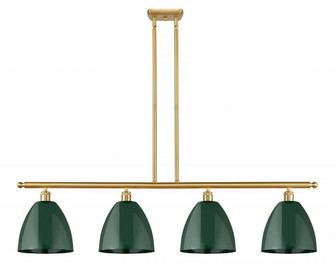Plymouth - 4 Light - 48 inch - Satin Gold - Stem hung - Island Light (3442|516-4I-SG-MBD-9-GR)