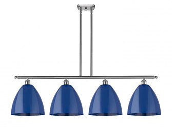 Plymouth - 4 Light - 50 inch - Brushed Satin Nickel - Stem hung - Island Light (3442|516-4I-SN-MBD-12-BL)