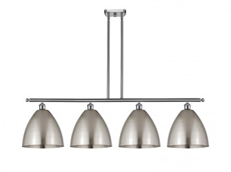 Bristol - 4 Light - 50 inch - Brushed Satin Nickel - Stem hung - Island Light (3442|516-4I-SN-MBD-12-SN)
