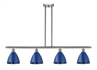 Plymouth - 4 Light - 48 inch - Brushed Satin Nickel - Stem hung - Island Light (3442|516-4I-SN-MBD-75-BL-LED)