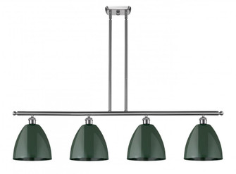 Plymouth - 4 Light - 48 inch - Brushed Satin Nickel - Stem hung - Island Light (3442|516-4I-SN-MBD-9-GR)