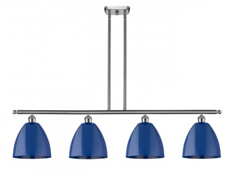 Plymouth - 4 Light - 48 inch - Brushed Satin Nickel - Stem hung - Island Light (3442|516-4I-SN-MBD-9-BL)