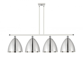 Bristol - 4 Light - 50 inch - White Polished Chrome - Stem hung - Island Light (3442|516-4I-WPC-MBD-12-PC-LED)