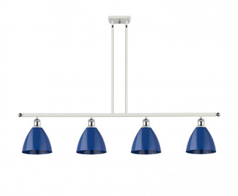 Plymouth - 4 Light - 48 inch - White Polished Chrome - Stem hung - Island Light (3442|516-4I-WPC-MBD-75-BL)