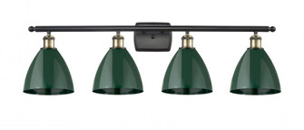Plymouth - 4 Light - 38 inch - Black Antique Brass - Bath Vanity Light (3442|516-4W-BAB-MBD-75-GR)