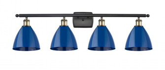 Plymouth - 4 Light - 38 inch - Black Antique Brass - Bath Vanity Light (3442|516-4W-BAB-MBD-75-BL-LED)