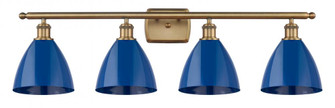 Plymouth - 4 Light - 38 inch - Brushed Brass - Bath Vanity Light (3442|516-4W-BB-MBD-75-BL)