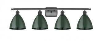 Plymouth - 4 Light - 38 inch - Matte Black - Bath Vanity Light (3442|516-4W-BK-MBD-75-GR)